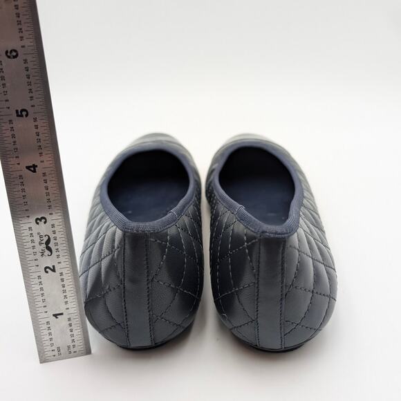 Vaneli Serene Cap Toe Ballet Flat Women's Navy Nappa/ Patent Size US11M EU42 - Picture 4 of 11